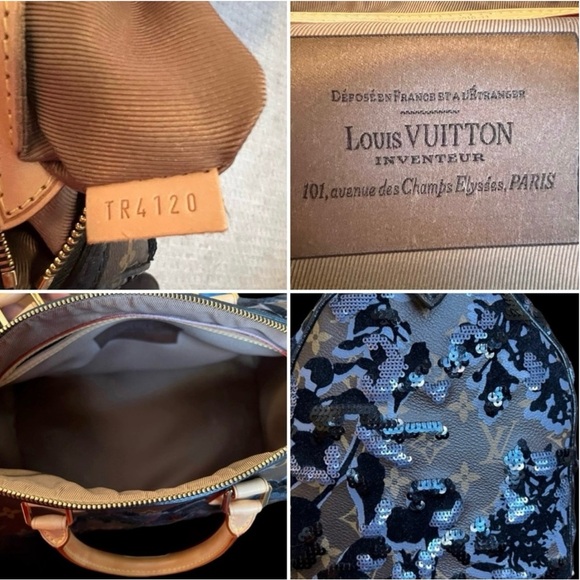 Louis Vuitton Monogram Fleur De Jais Sequin Speedy 30 Bag It is a stunning bag! - Picture 14 of 16
